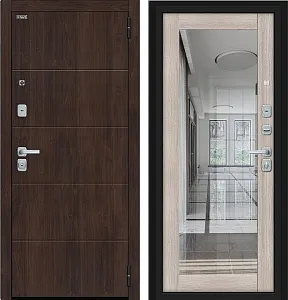 Товар Дверь Браво Флэт/BChrome Almon/Cappuccino Melinga DIS007438