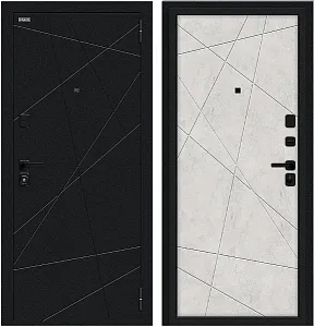 Товар Дверь Браво Граффити-5/SBlack Букле черное/Look Art DIS007411