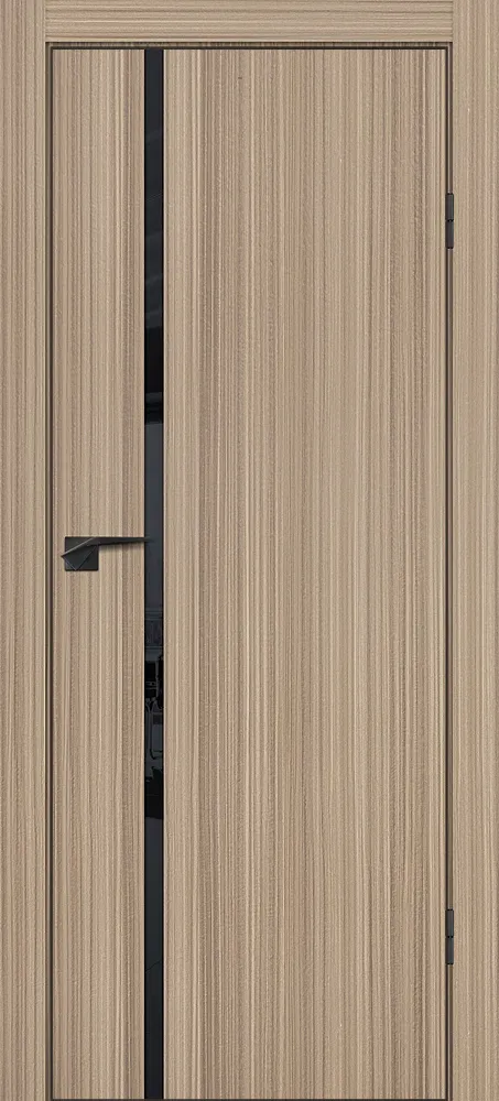 Фото Межкомнатная дверь P-22  кромка ABS черная c 4-х ст. Эвкалипт тасманский